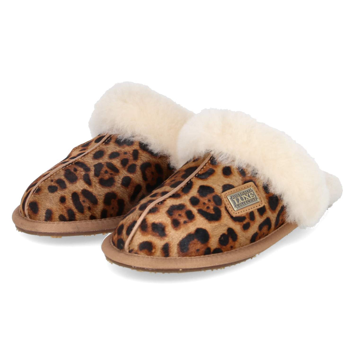 Pantoffeln - Closed Mules Braun