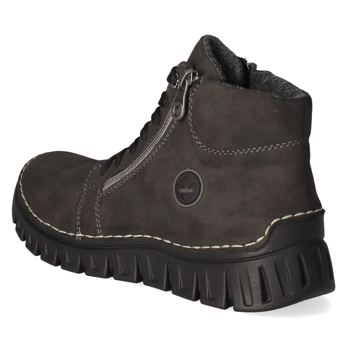 Schnürstiefeletten Grau