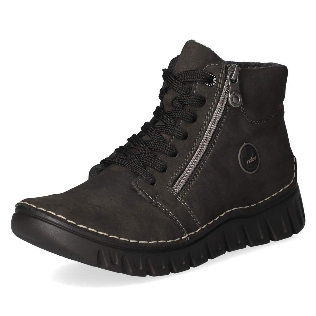 Schnürstiefeletten Grau