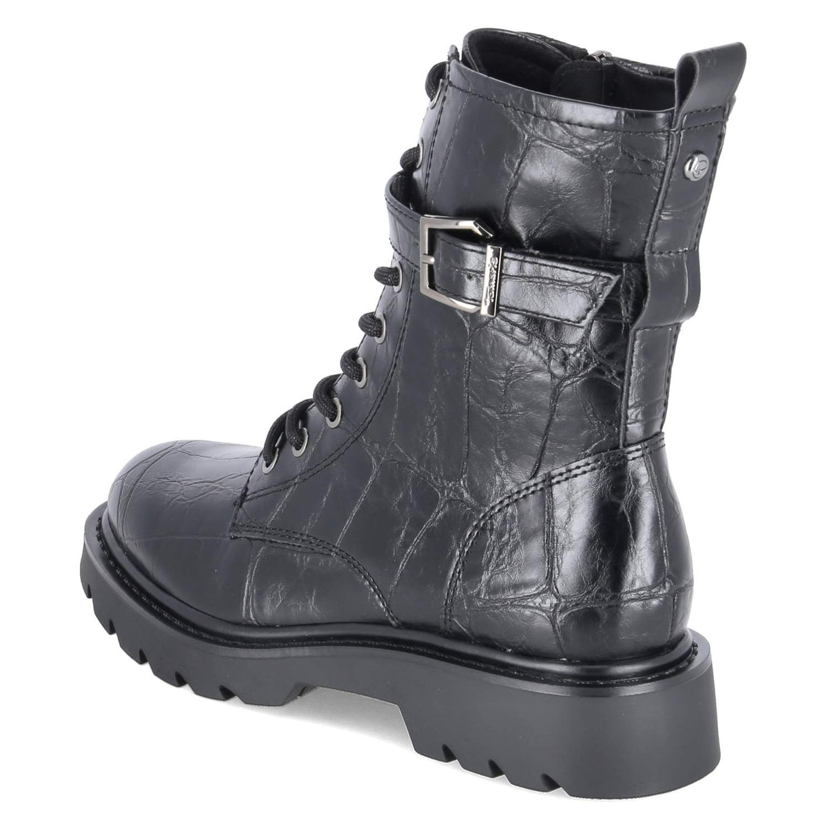 Schnürboots Schwarz