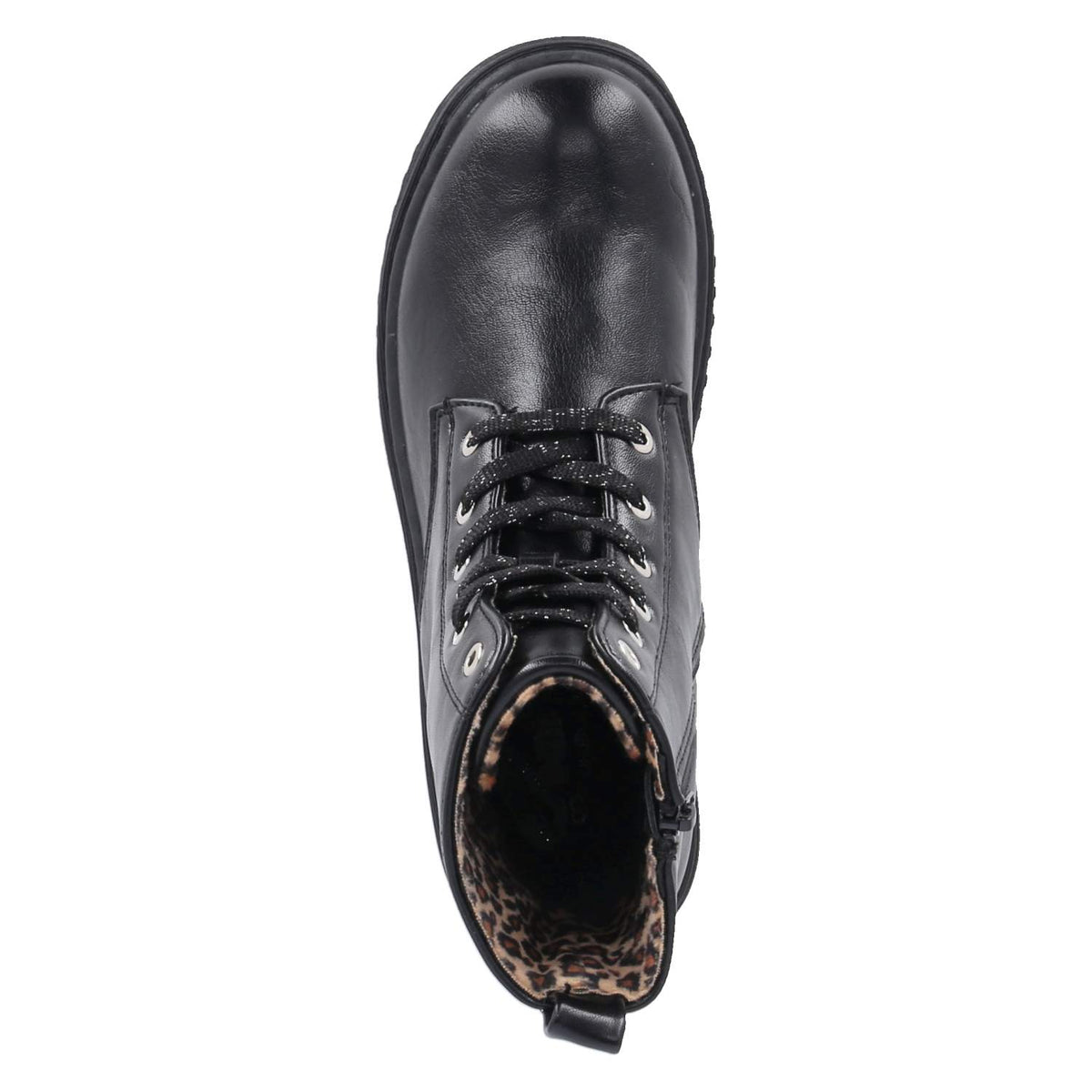 Schnürboots Schwarz