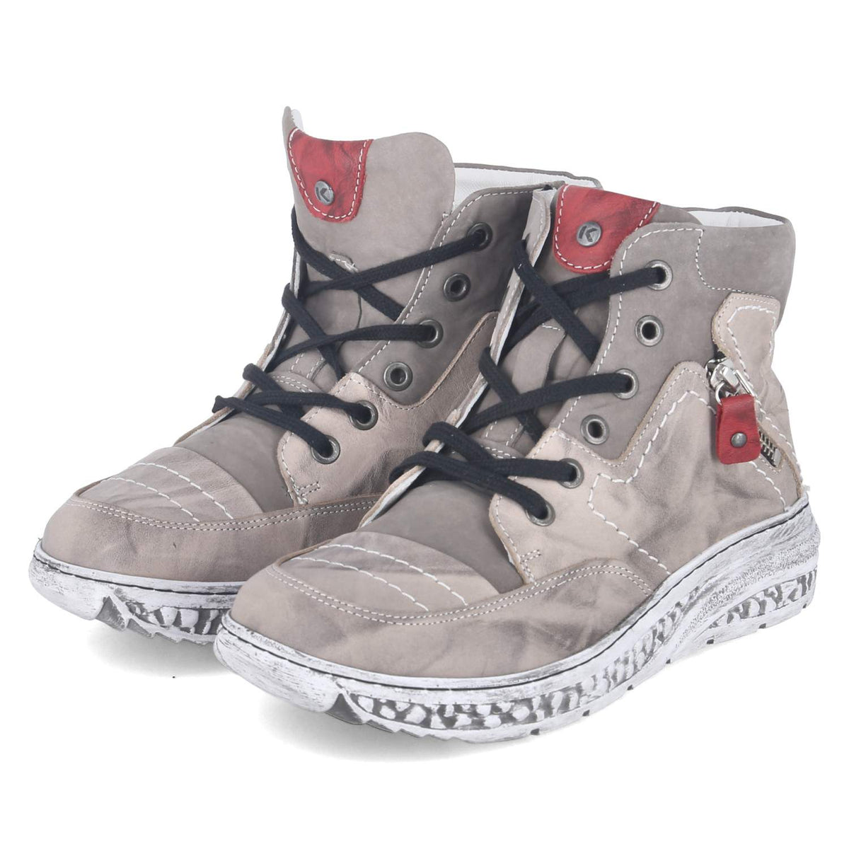 Schnürstiefel Grau