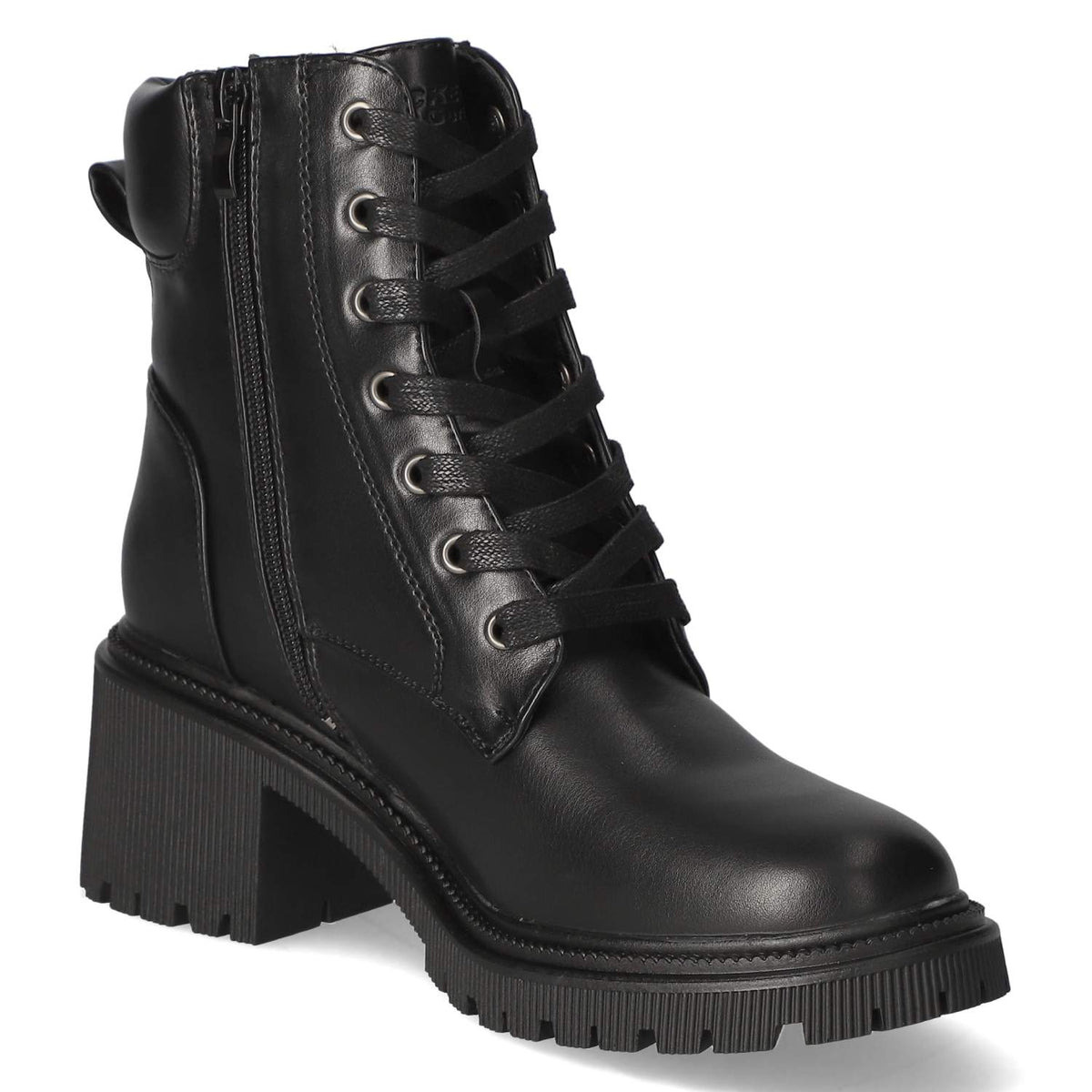 Schnürstiefeletten Schwarz