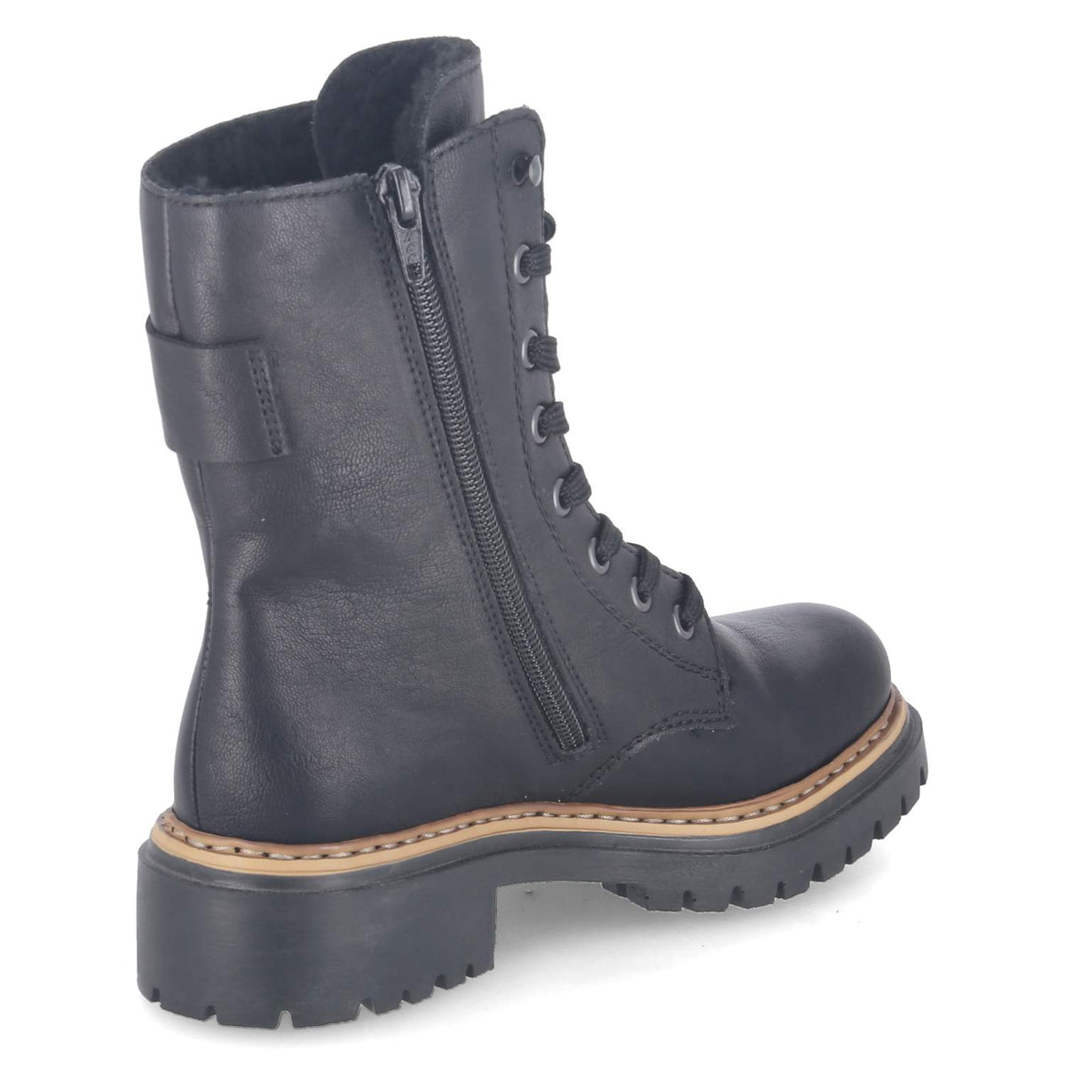 Schnürboots Schwarz