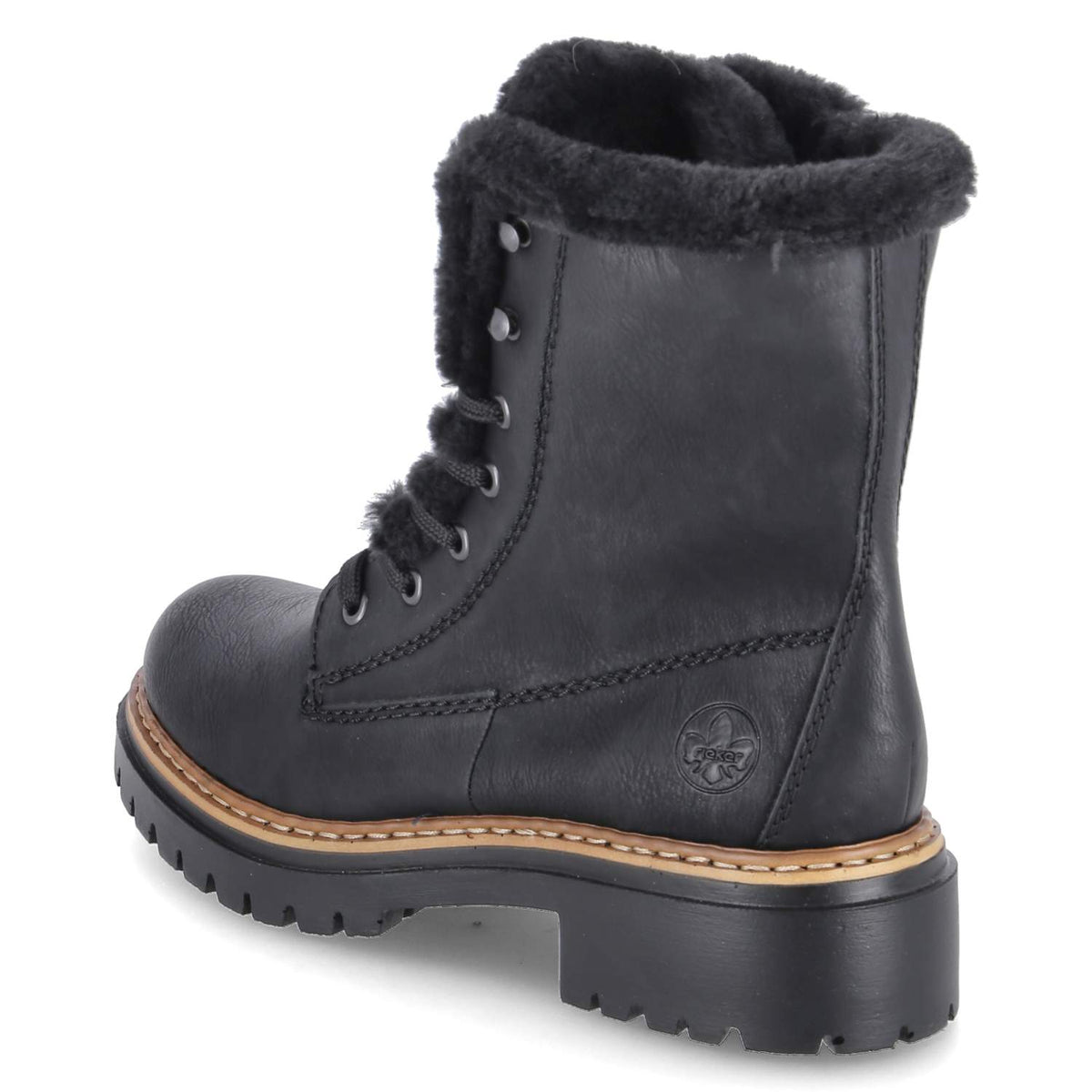 Schnürstiefeletten Schwarz