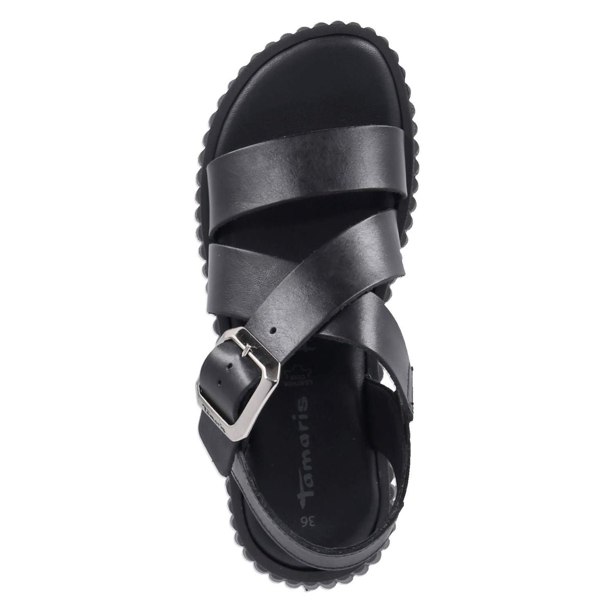 Plateau-Sandalen Schwarz