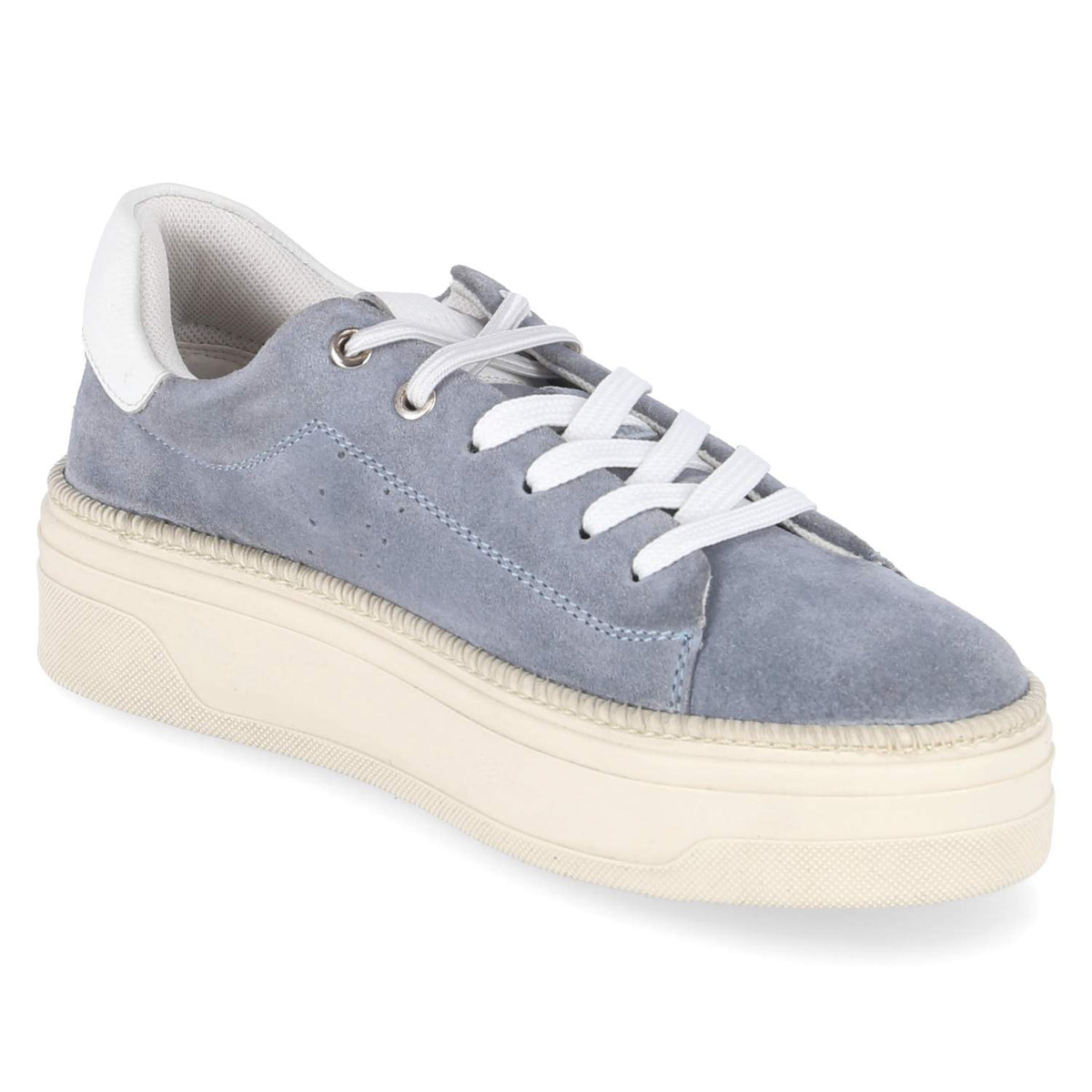 Plateau-Sneaker Blau