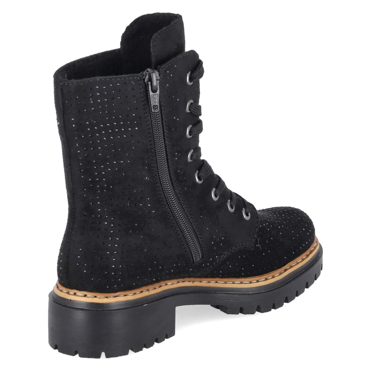 Schnürboots Schwarz