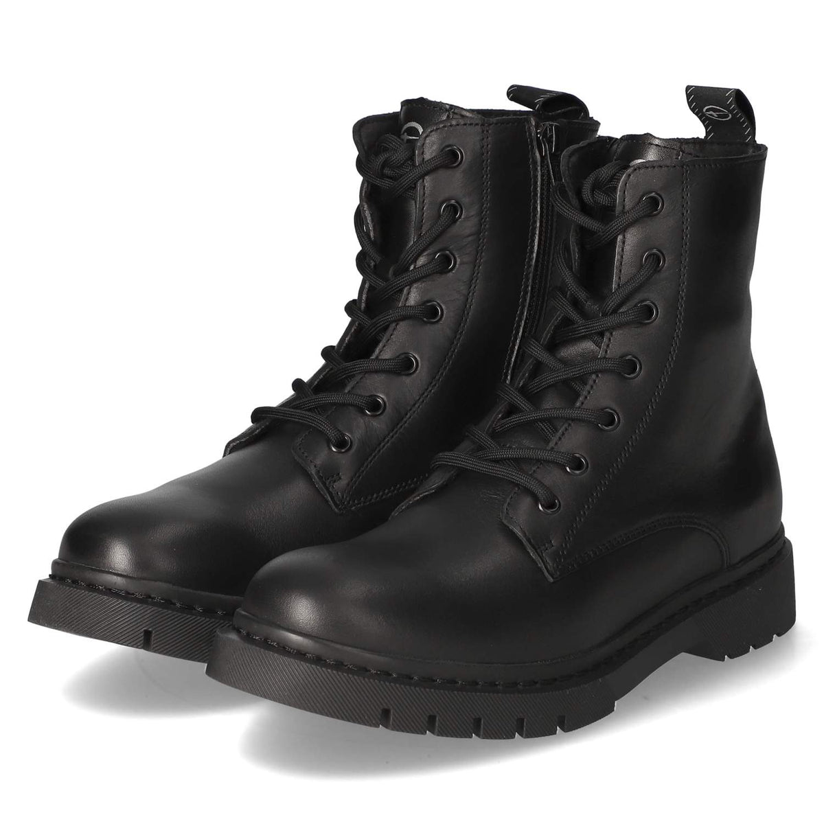 Schnürstiefeletten Schwarz