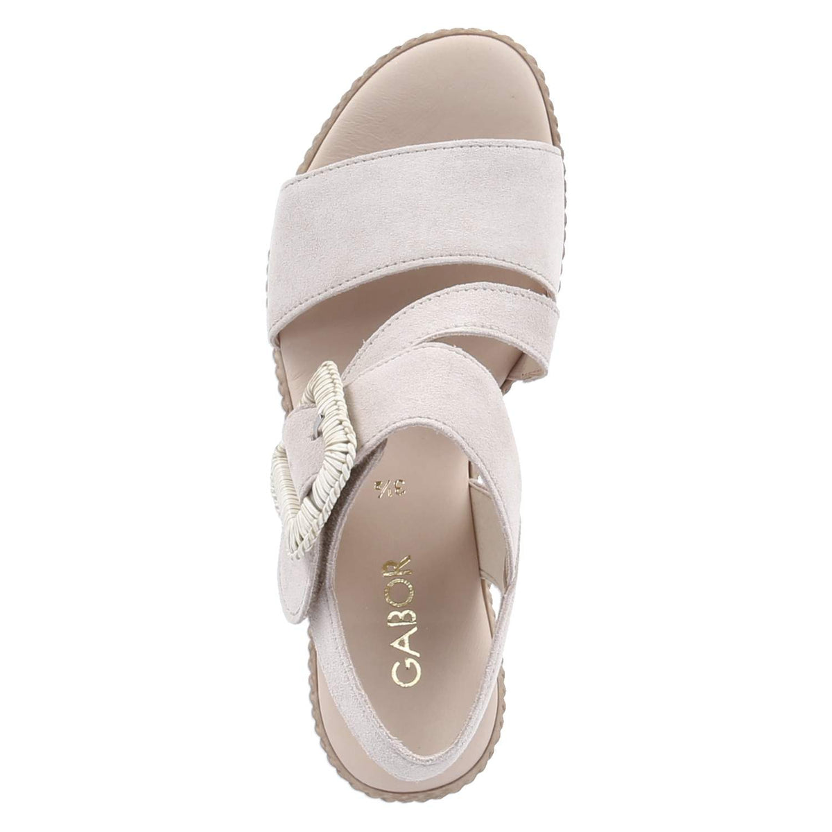 Espadrille-Sandaletten Beige