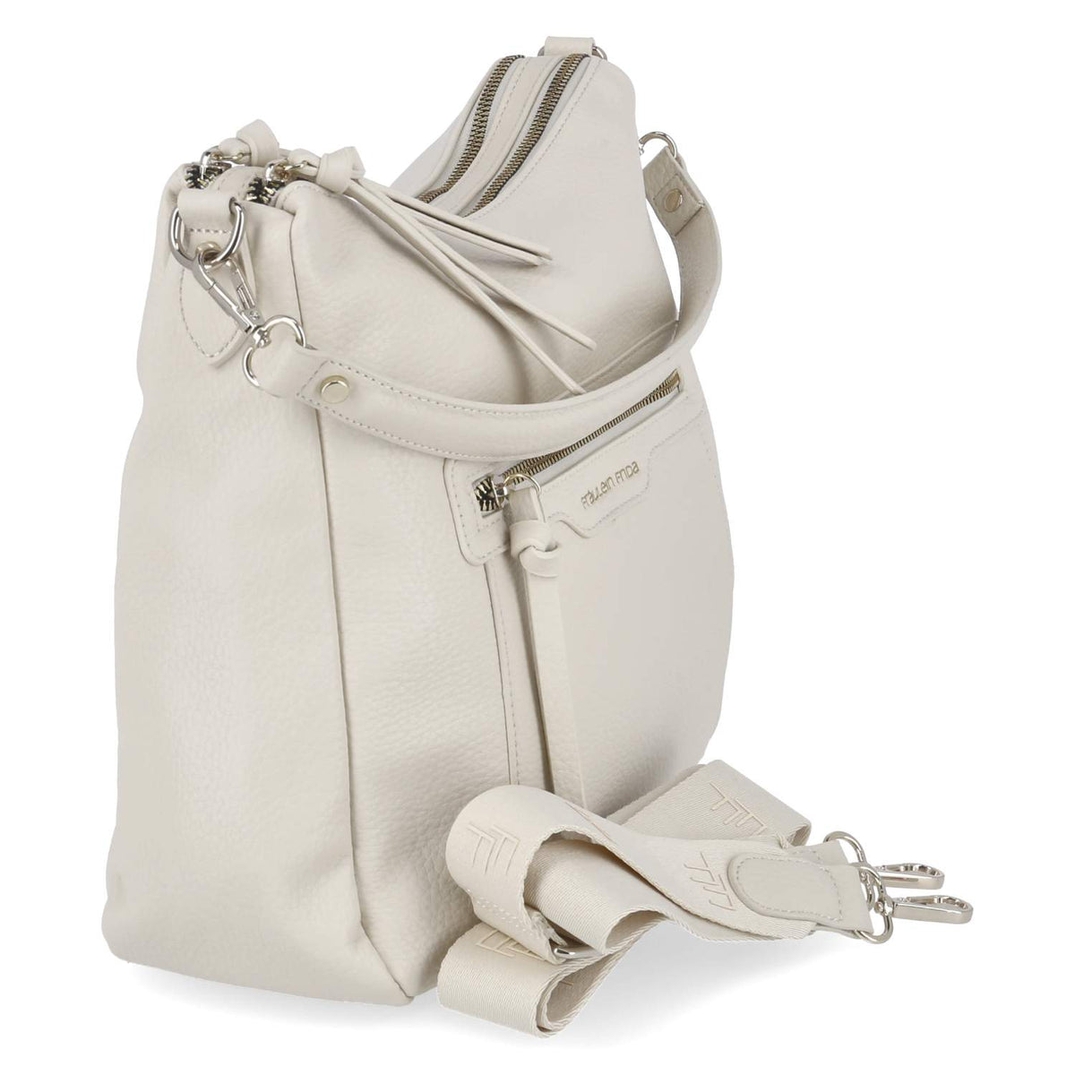 Schultertasche Beige