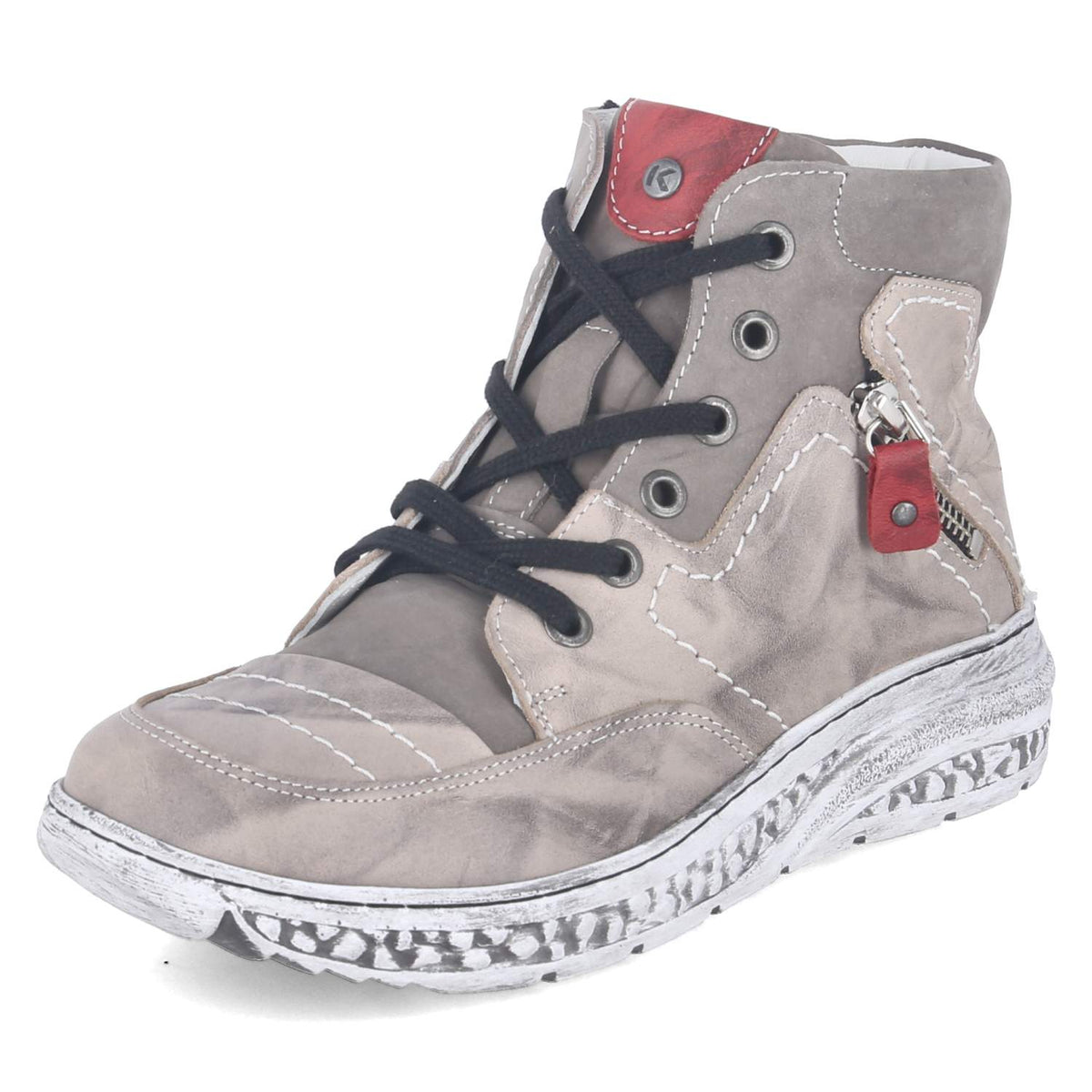 Schnürstiefel Grau