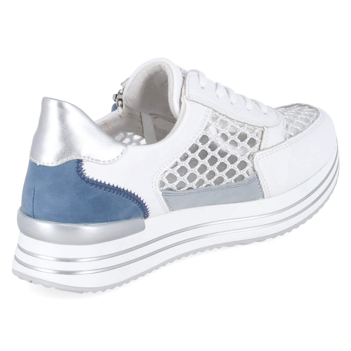 Plateau-Sneaker Weiß