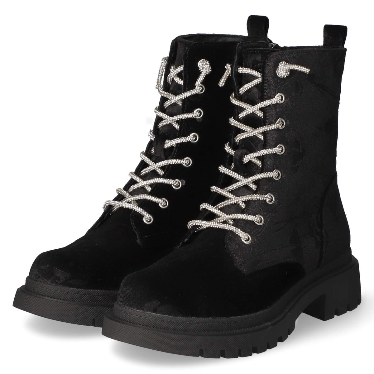 Schnürstiefeletten  Schwarz