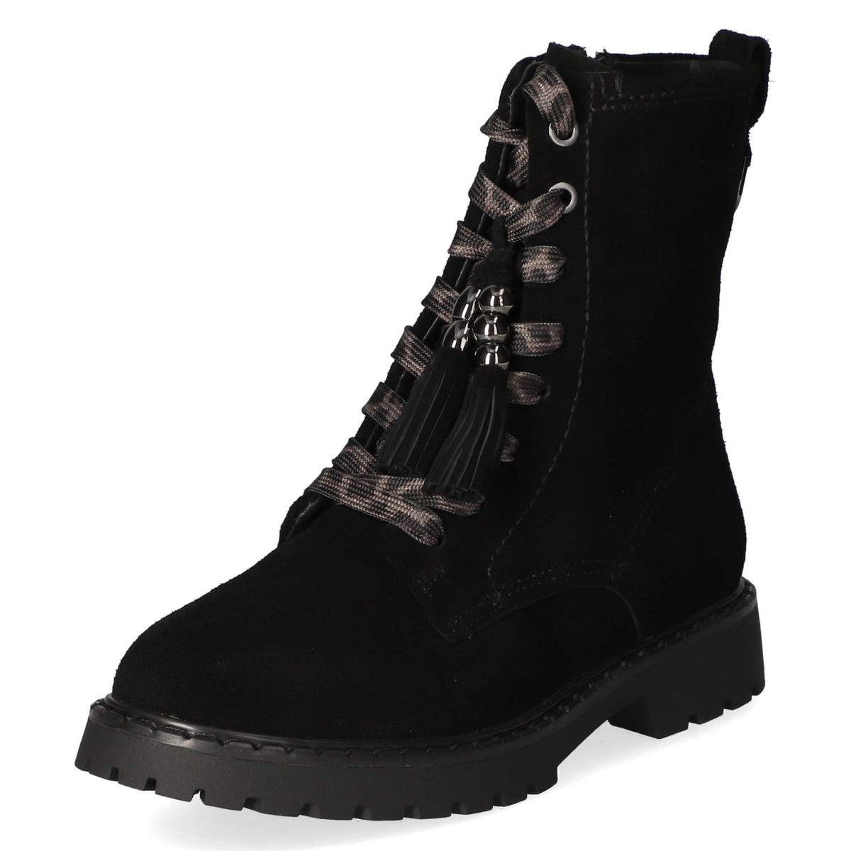 Schnürstiefeletten  Schwarz