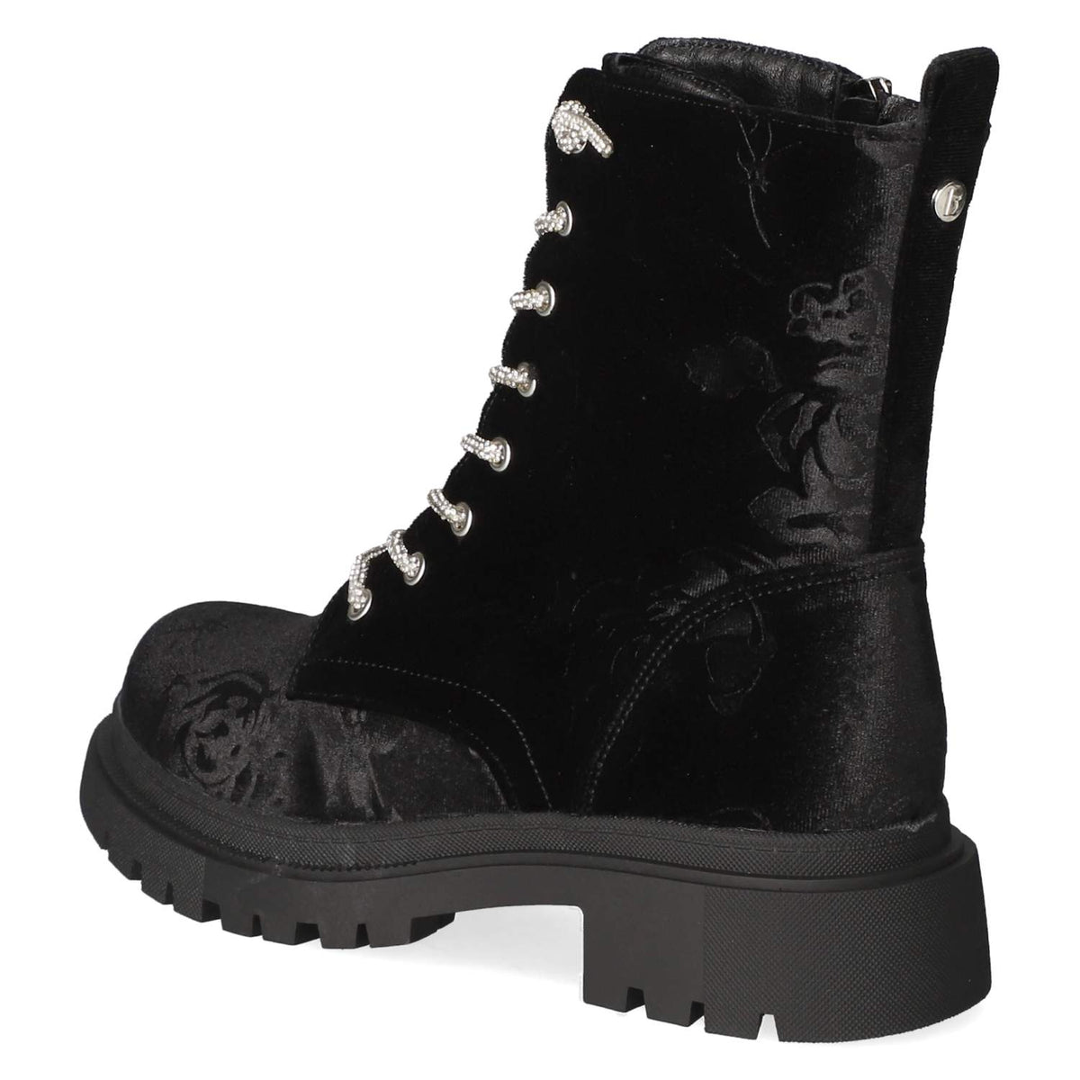 Schnürstiefeletten  Schwarz