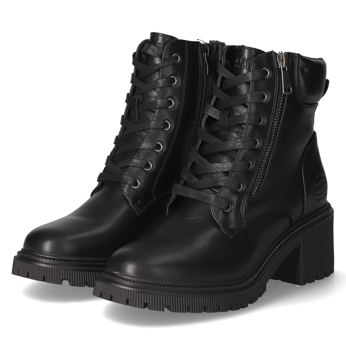Schnürstiefeletten  Schwarz