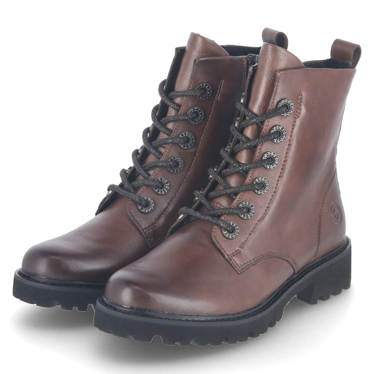 Schnürstiefeletten  Braun