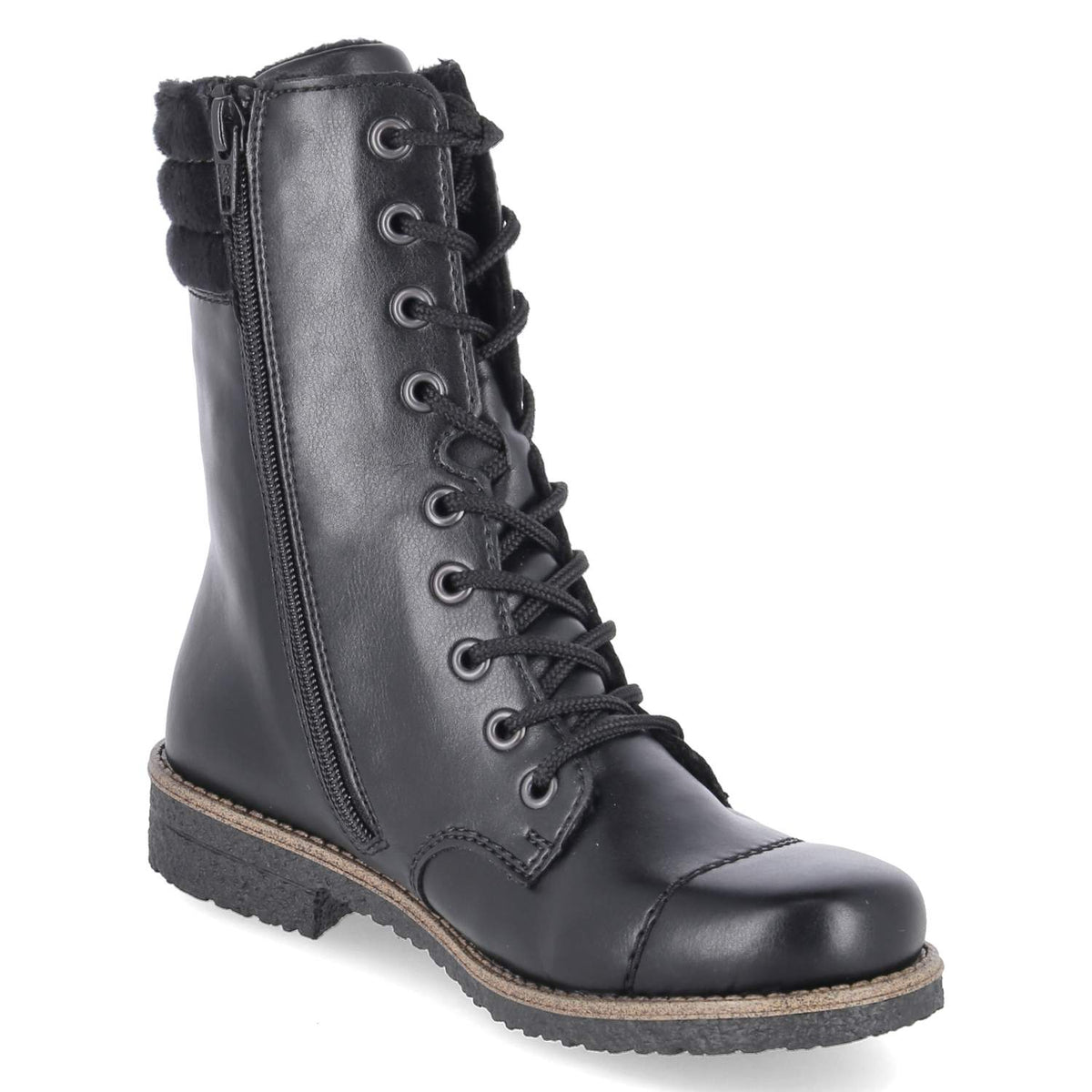 Schnürstiefeletten  Schwarz