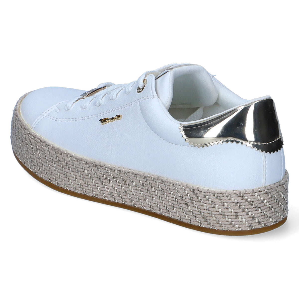 Espadrille-Sneaker  Weiß