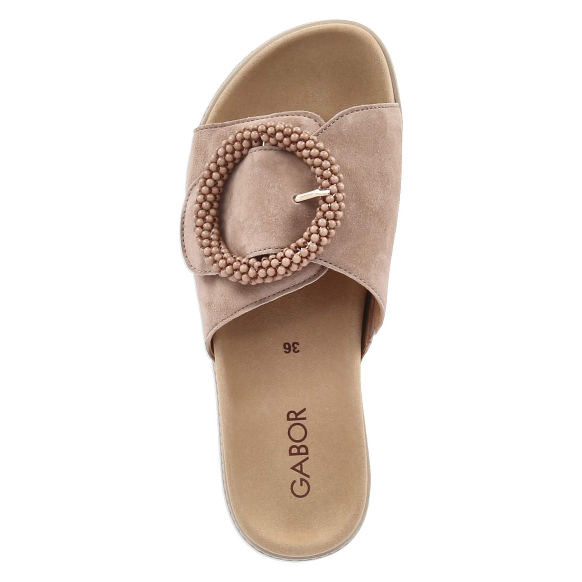 Pantoletten  Beige