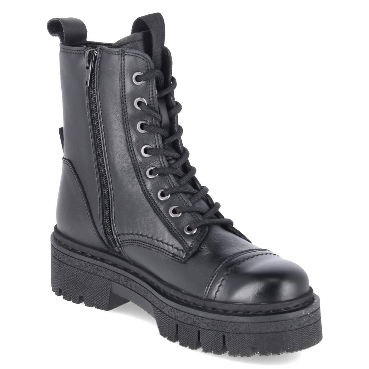 Schnürboots  Schwarz