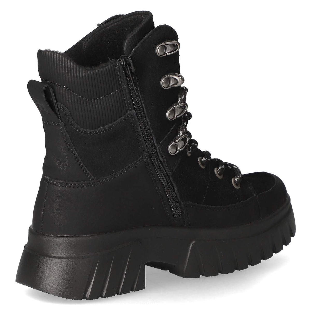 Schnürboots  Schwarz