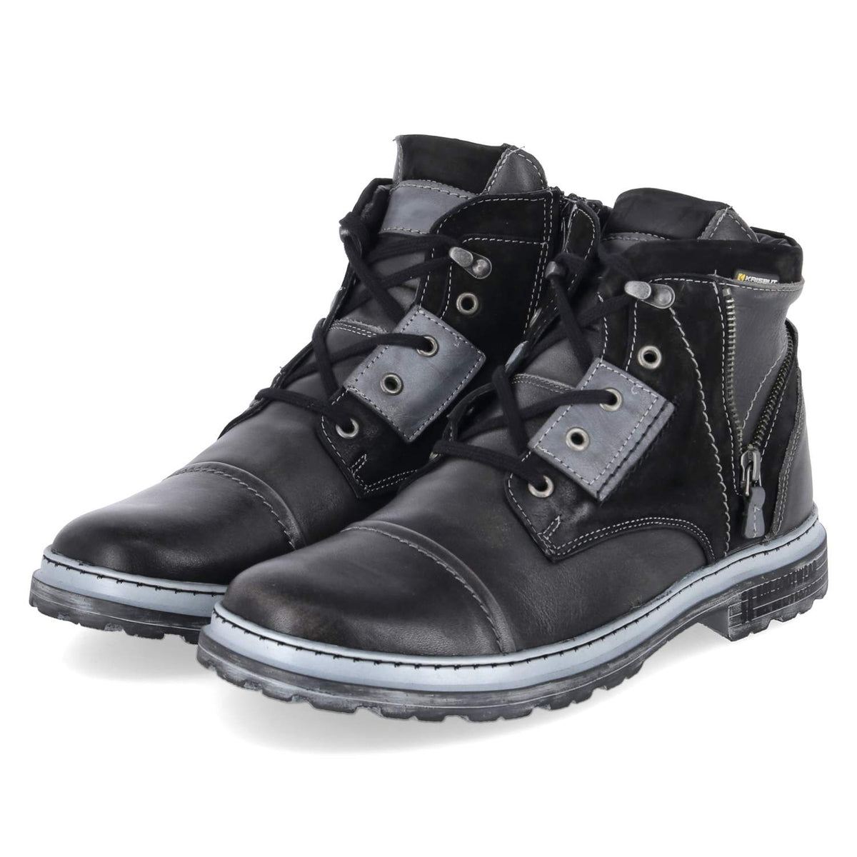 Schnürboots  Grau