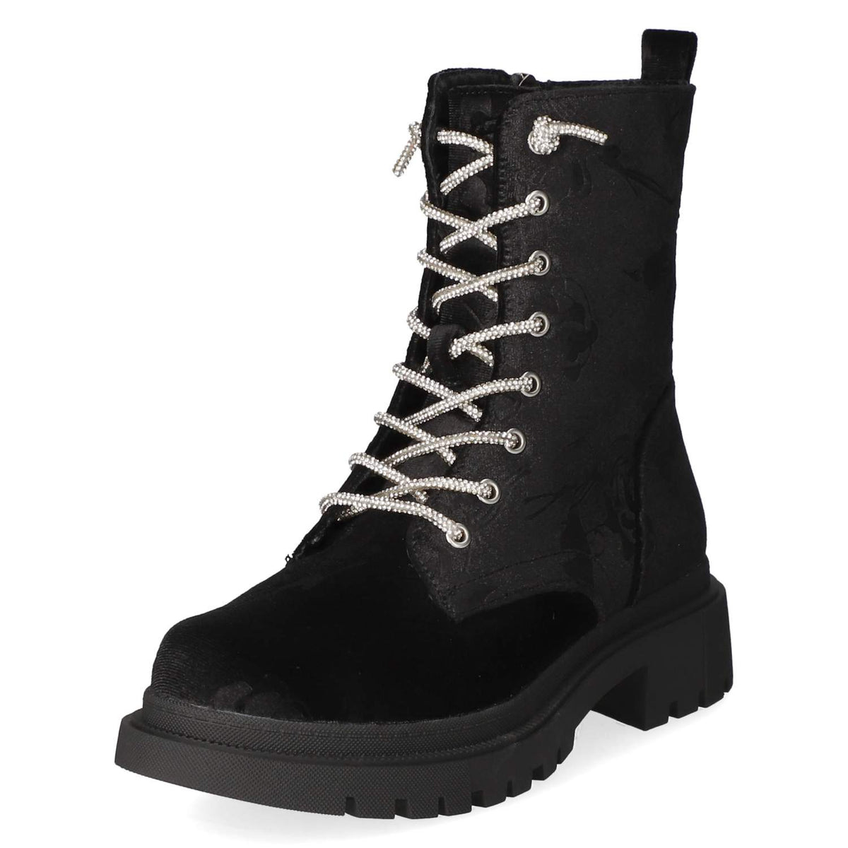 Schnürstiefeletten  Schwarz