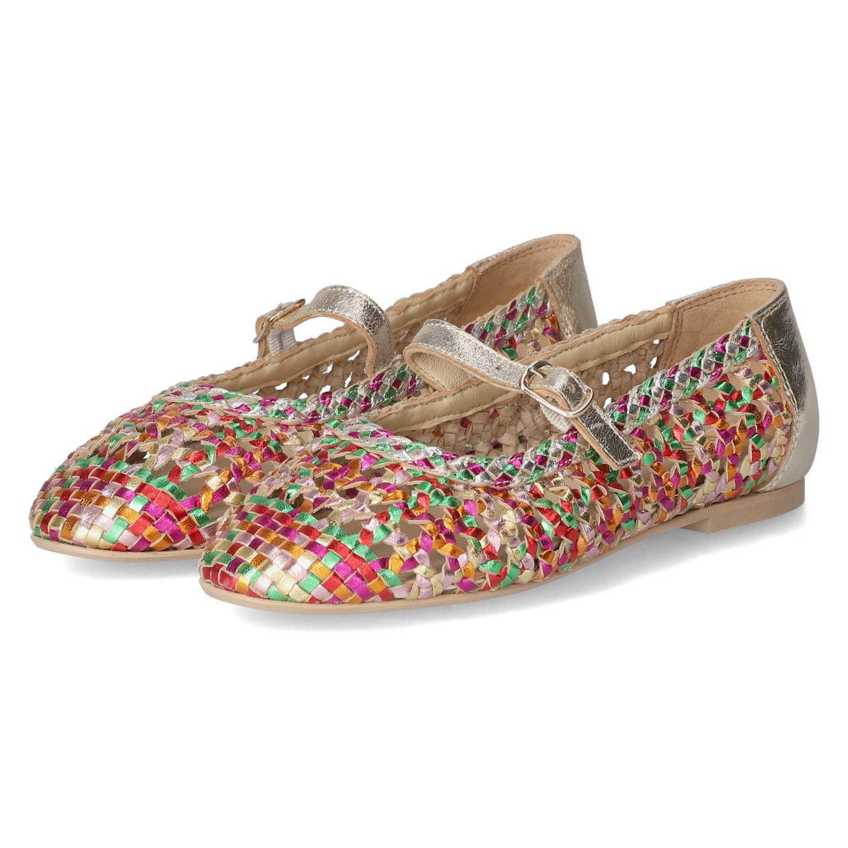 Spangenballerinas  Mehrfarbig