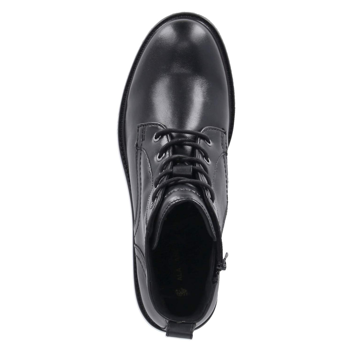 Schnüstiefeletten  Schwarz