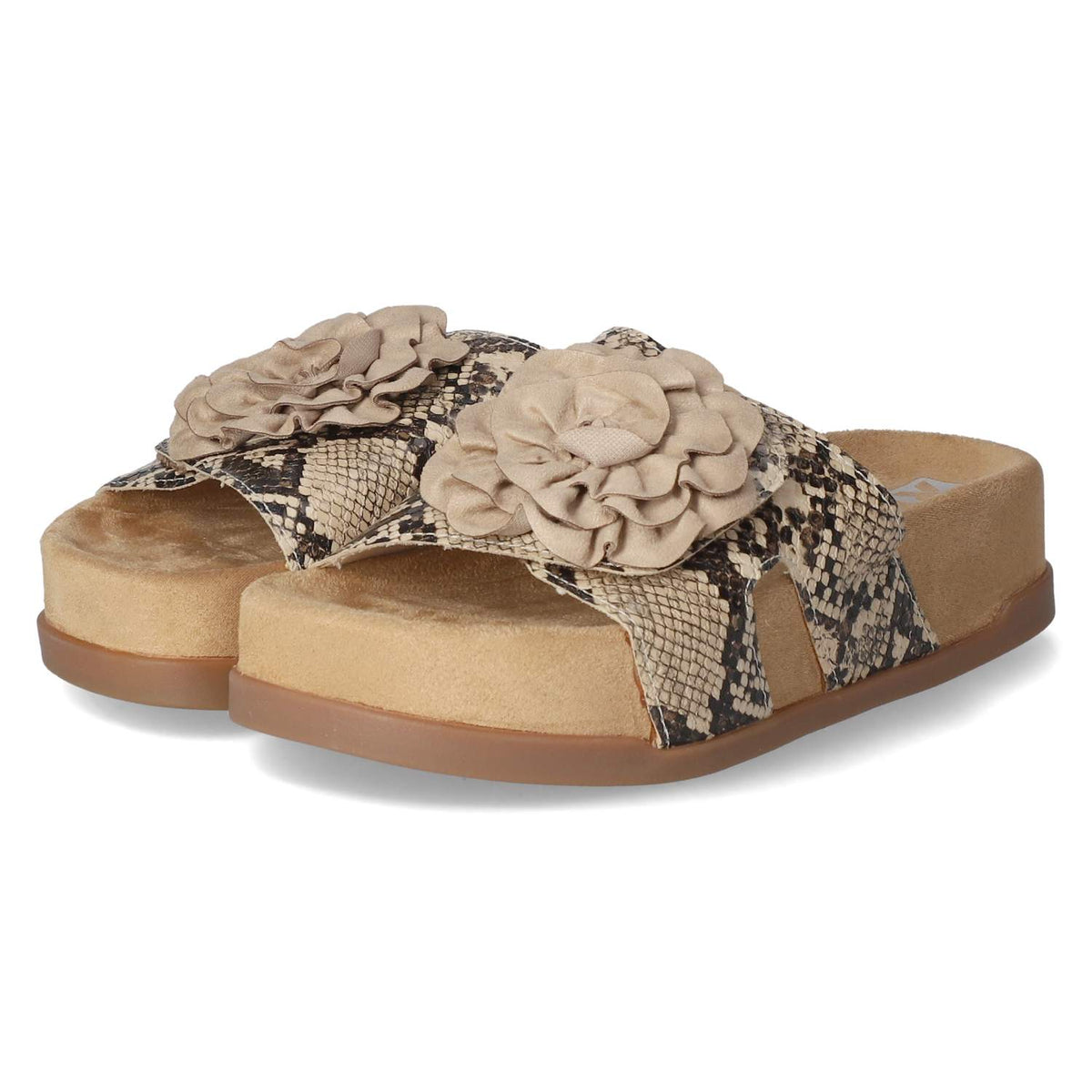 Pantoletten  Beige