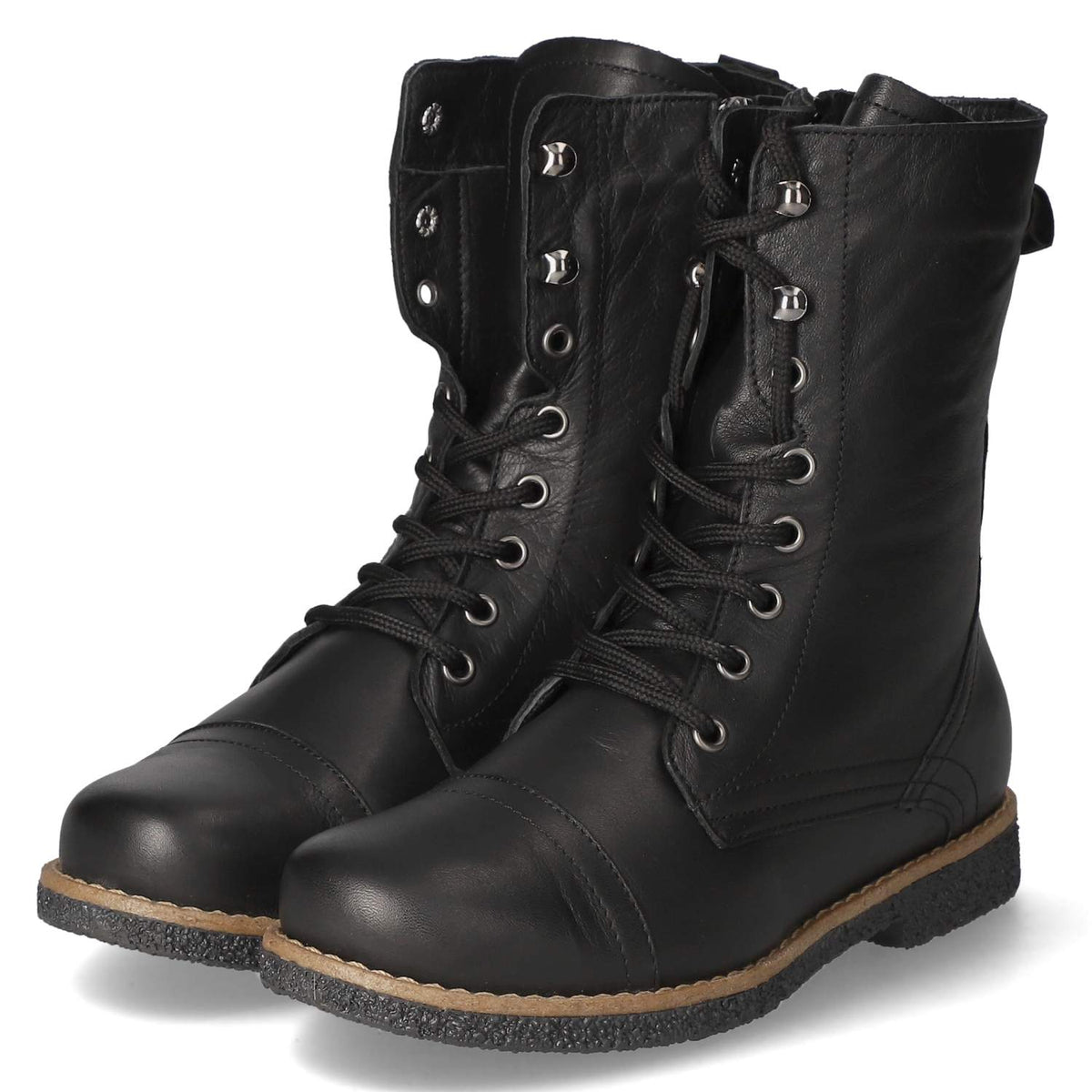 Schnürstiefeletten  Schwarz