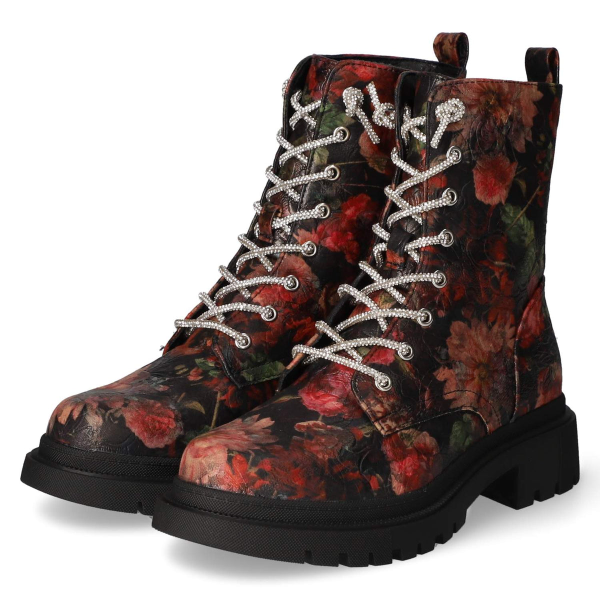 Schnürstiefeletten  Mehrfarbig