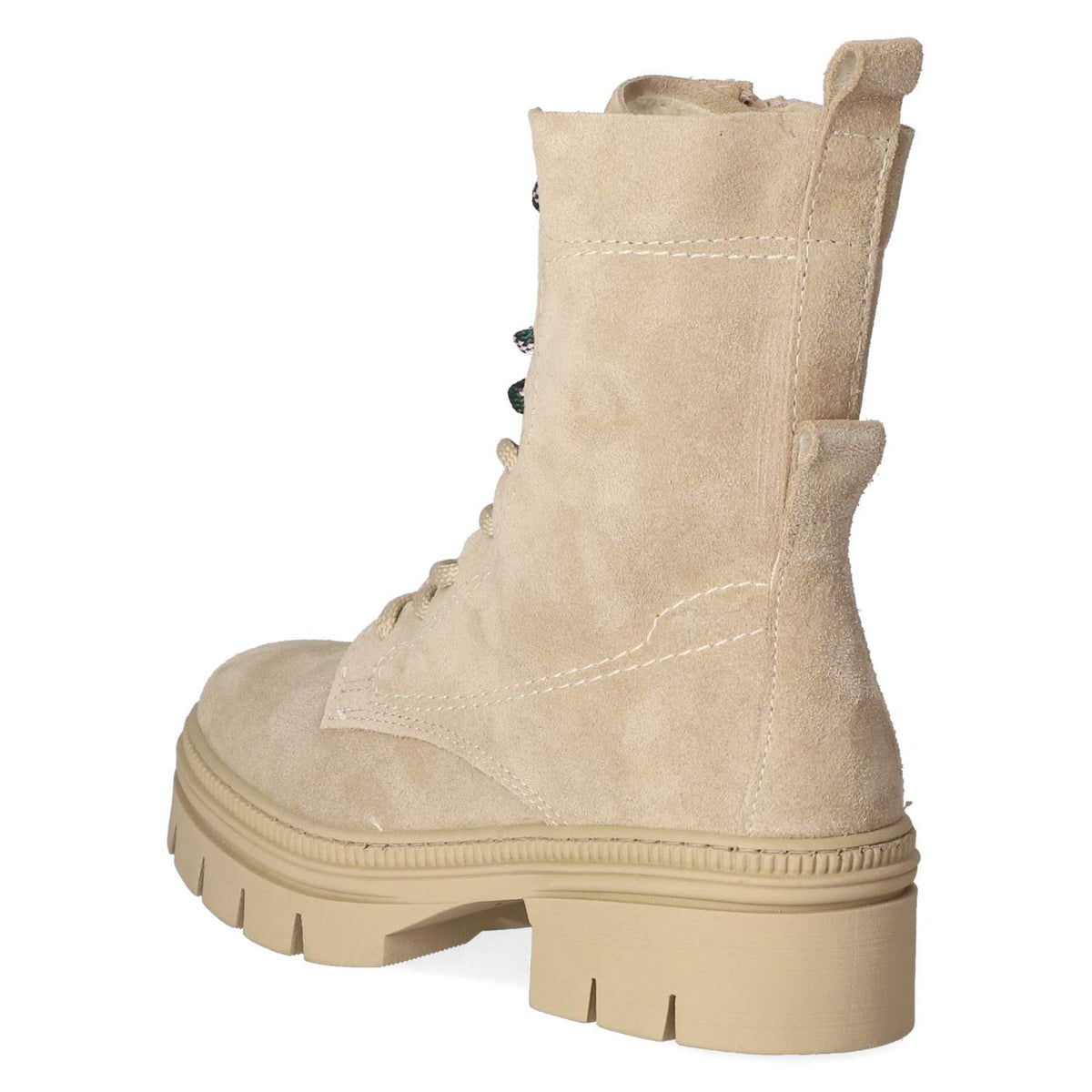 Schnürstiefeletten  Beige
