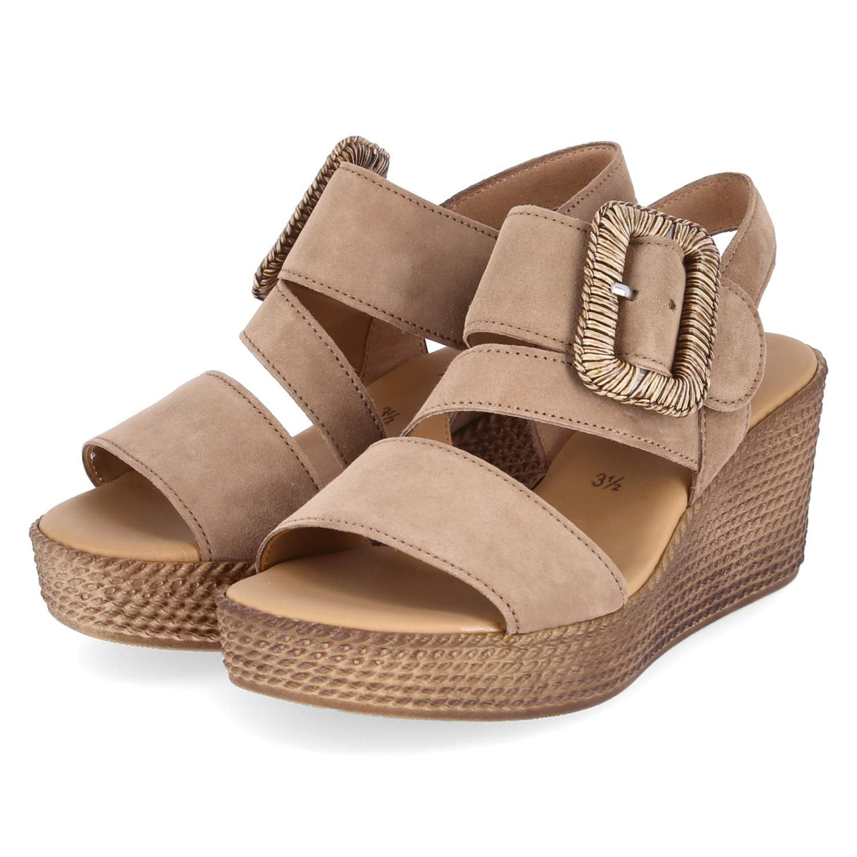 Espadrille-Sandaletten  Braun