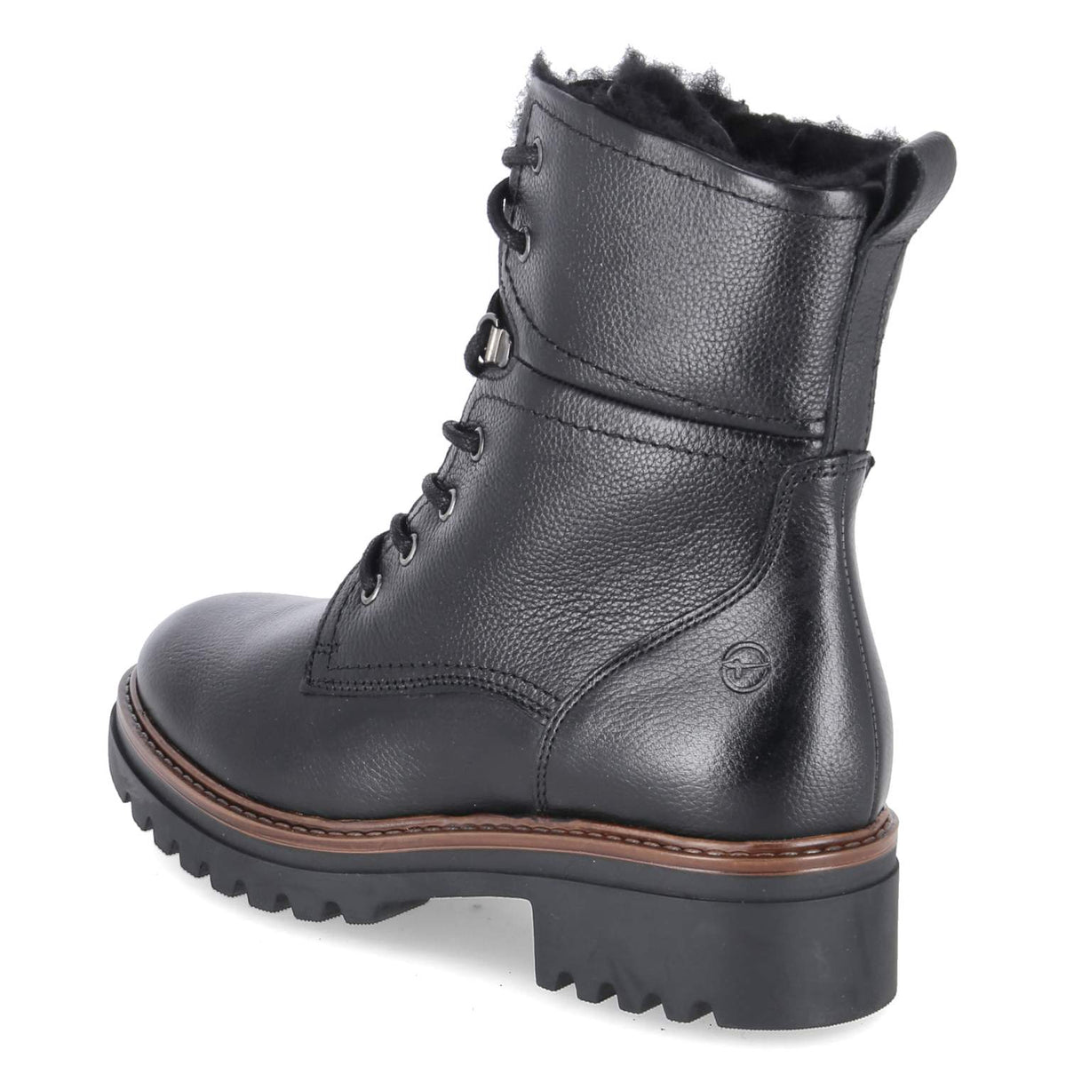 Winterschnürstiefeletten  Schwarz