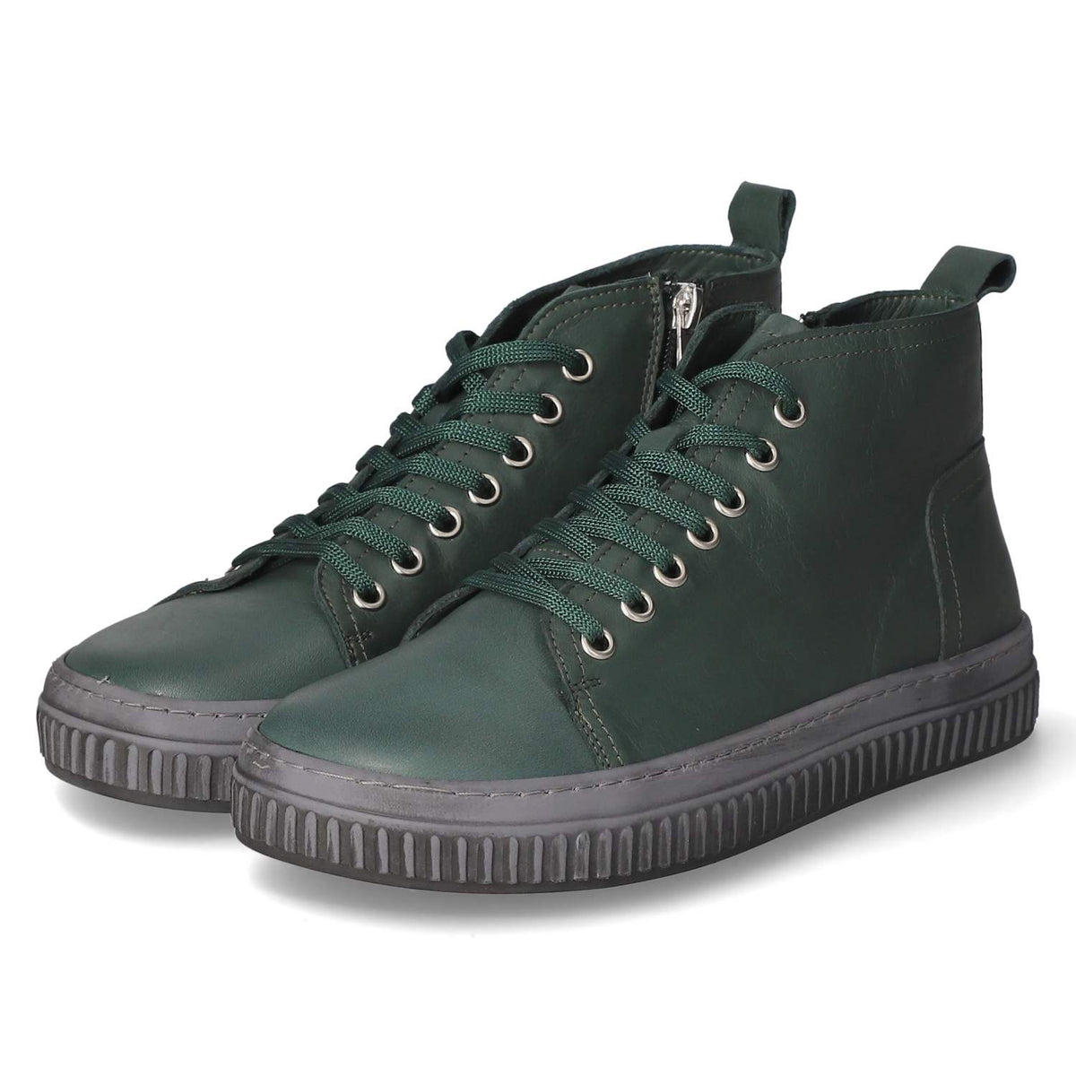 Schnürstiefeletten  Grün