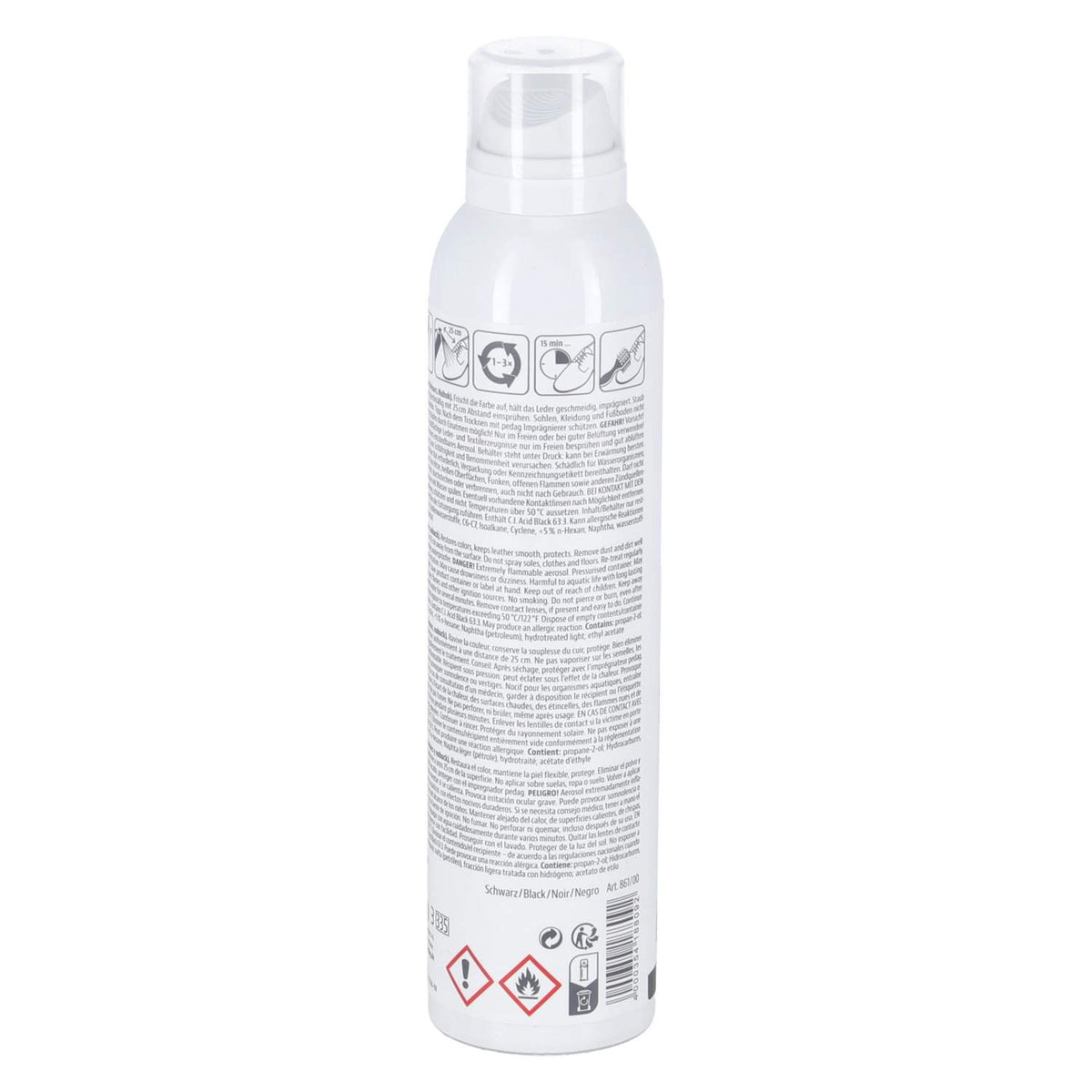 Rauleder Spray  Schwarz