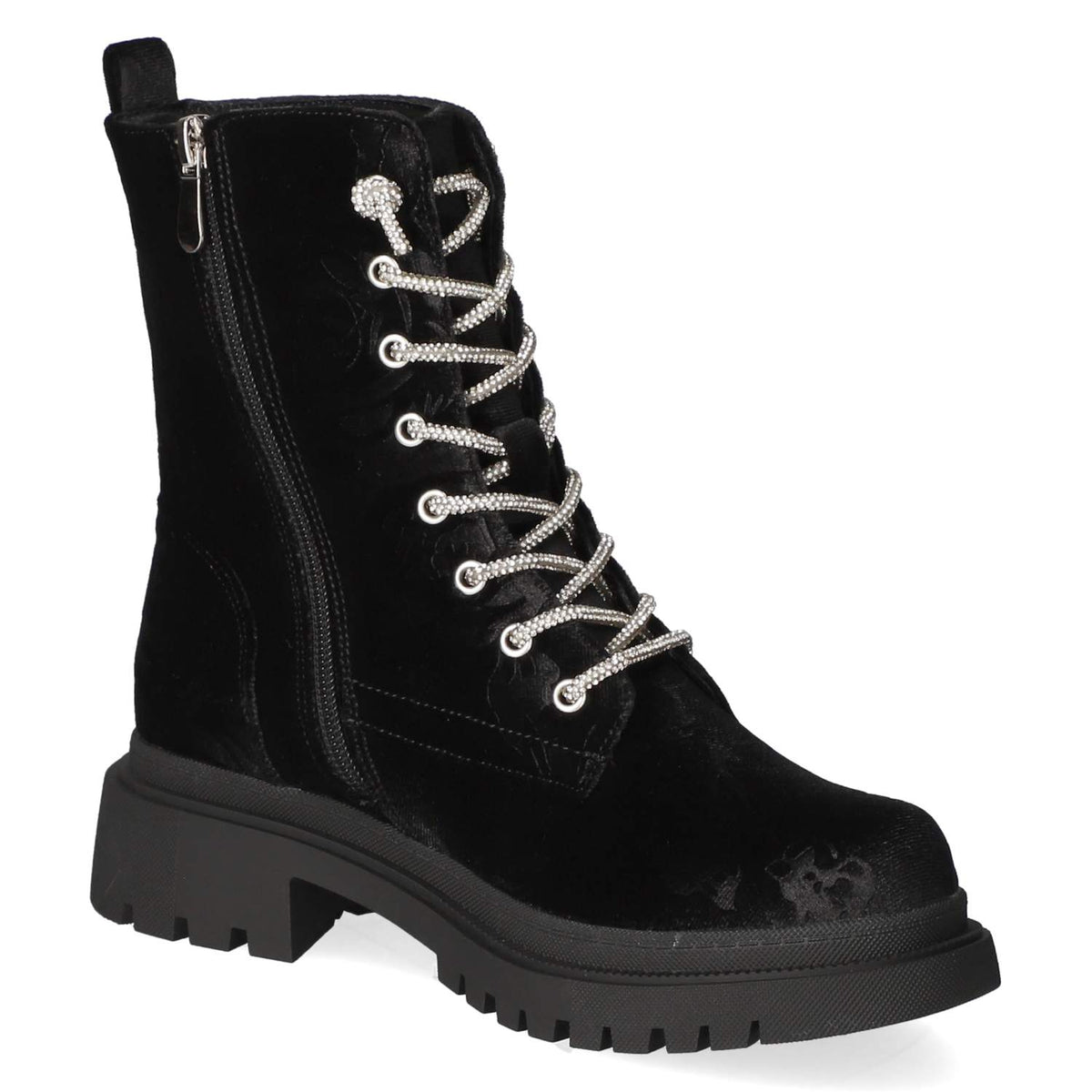Schnürstiefeletten  Schwarz