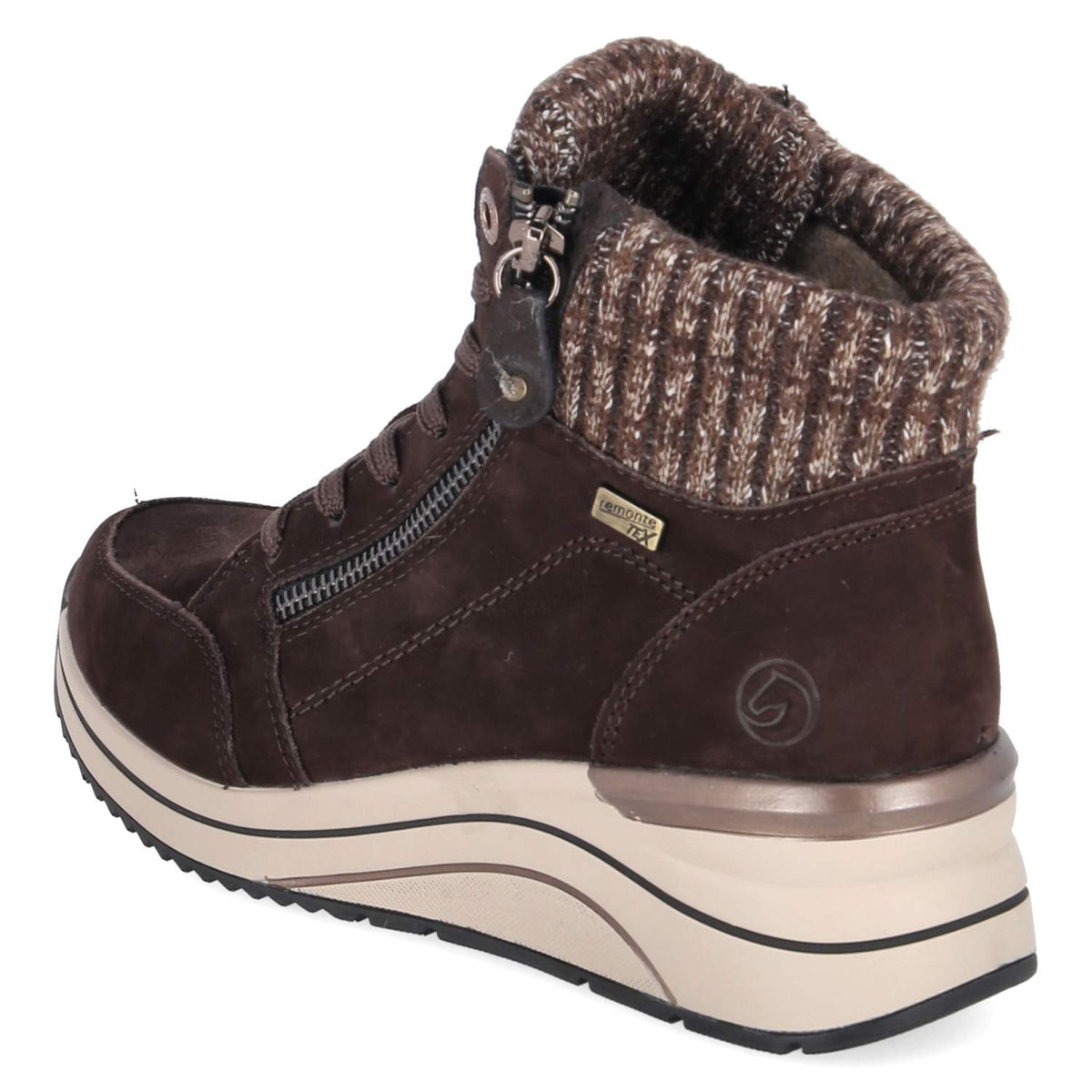 Schnürstiefeletten  Braun