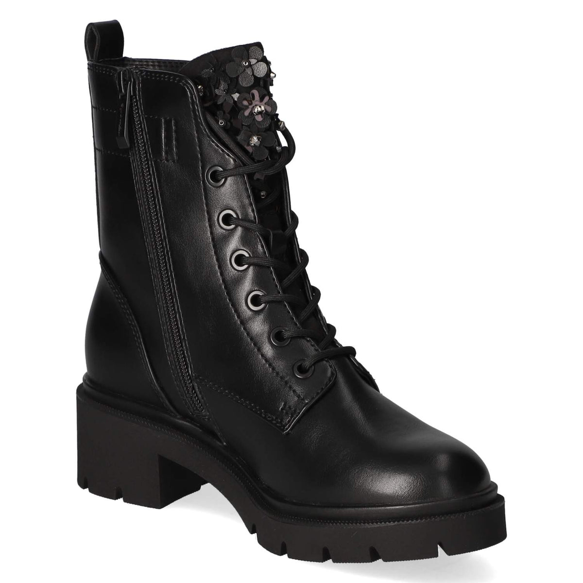 Schnürstiefeletten  Schwarz