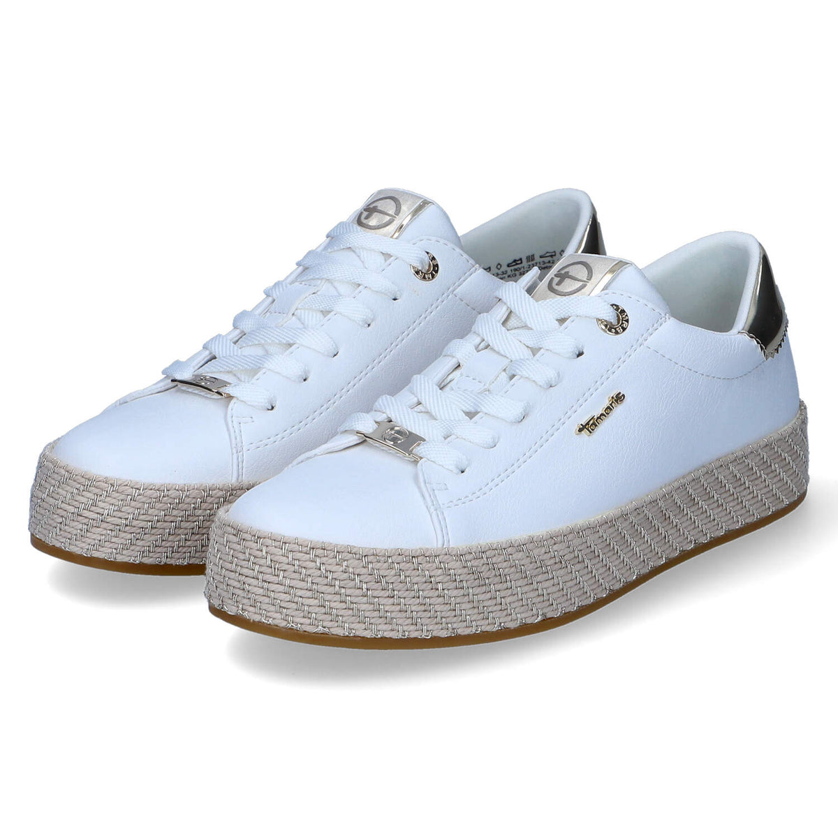 Espadrille-Sneaker  Weiß