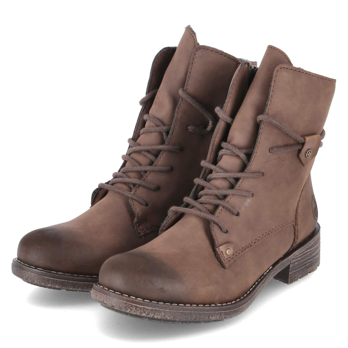 Schnürstiefeletten  Braun