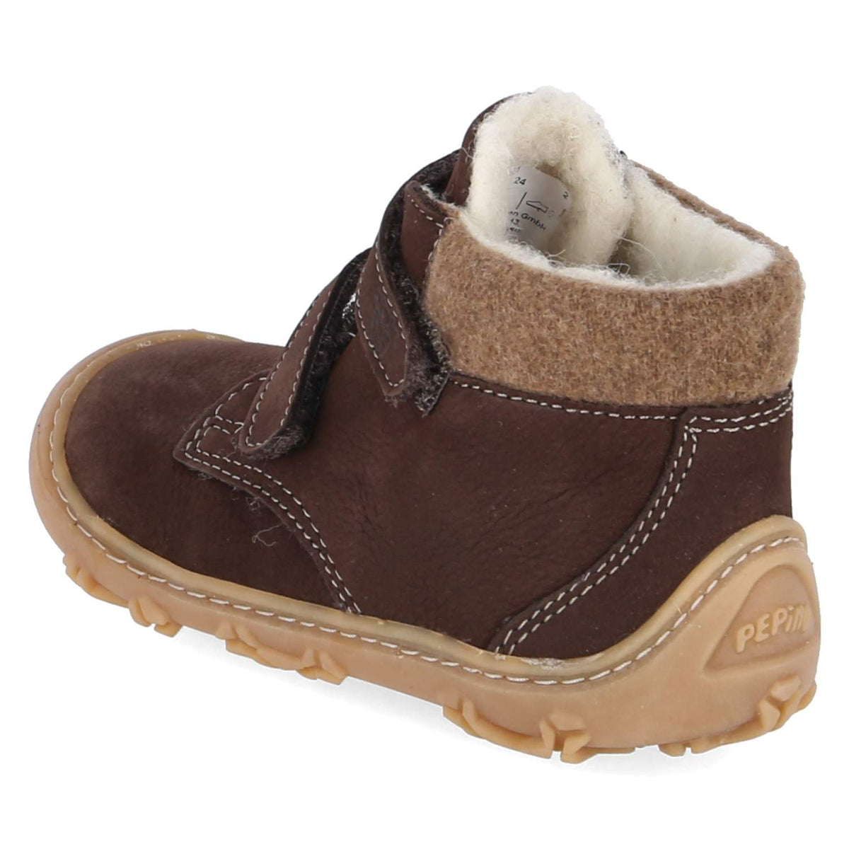 Wiinterstiefellten NICO BAREFOOT Braun