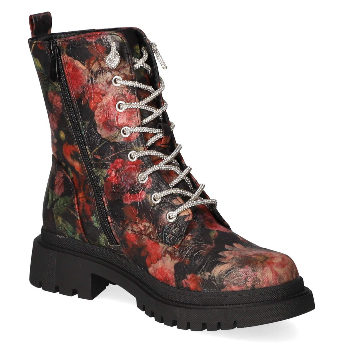 Schnürstiefeletten  Mehrfarbig