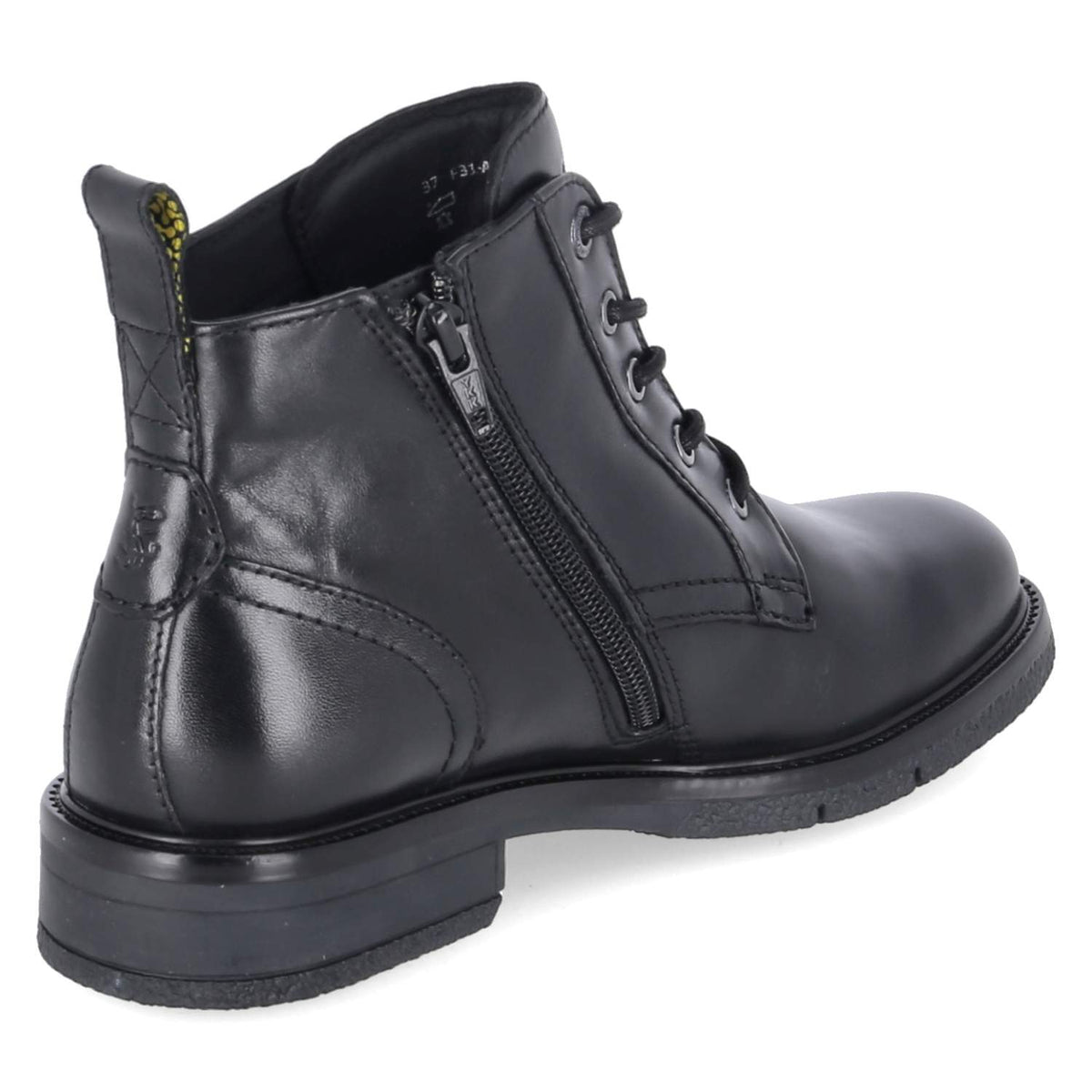 Schnüstiefeletten  Schwarz