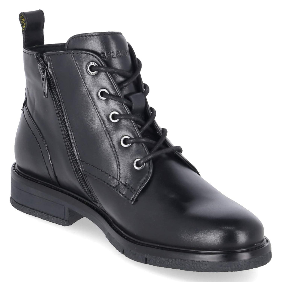 Schnüstiefeletten  Schwarz
